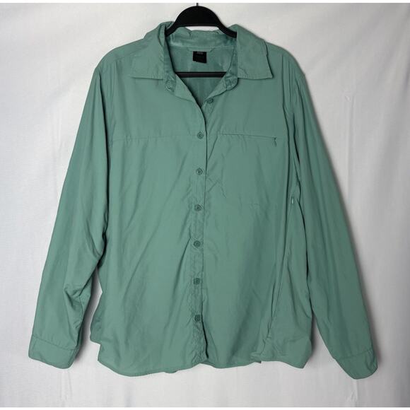 REI Tops - REI Long Sleeve Outdoors Shirt Womens 3X Button Up Vented Fishing Stretchy